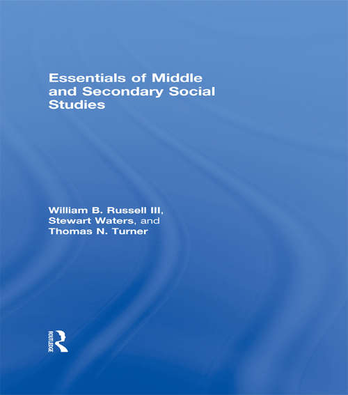 Book cover of Essentials of Middle and Secondary Social Studies