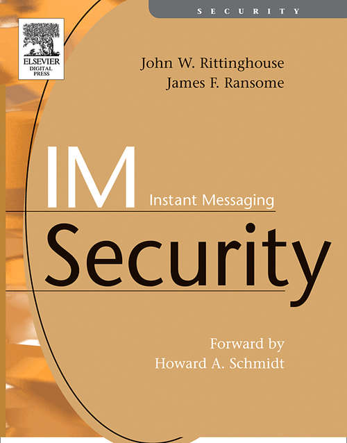 Book cover of IM Instant Messaging Security