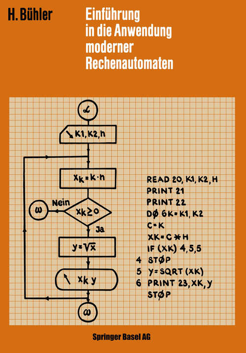 Book cover of Einführung in die Anwendung Moderner Rechenautomaten (1963) (Lehrbücher der Elektrotechnik #3)