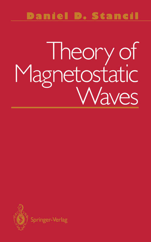 Book cover of Theory of Magnetostatic Waves (1993)