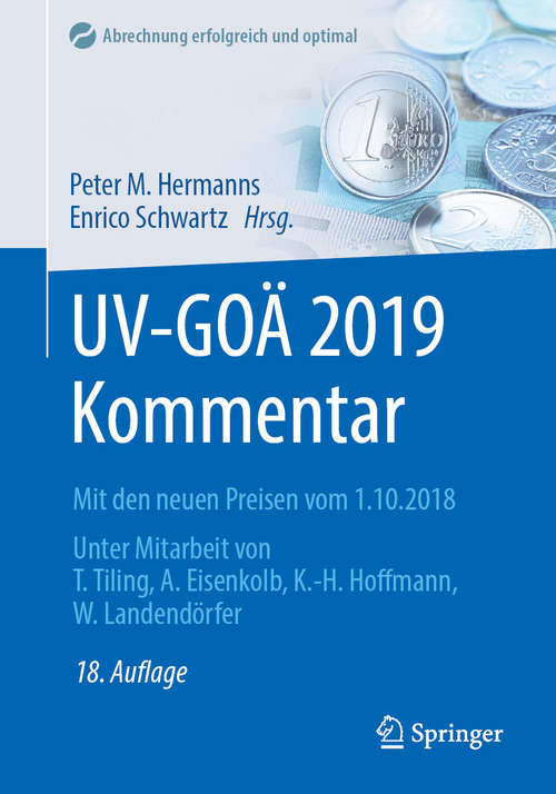 Book cover of UV-GOÄ 2019 Kommentar