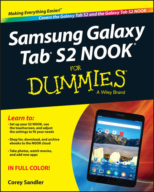 Book cover of Samsung Galaxy Tab S2 NOOK For Dummies (2)