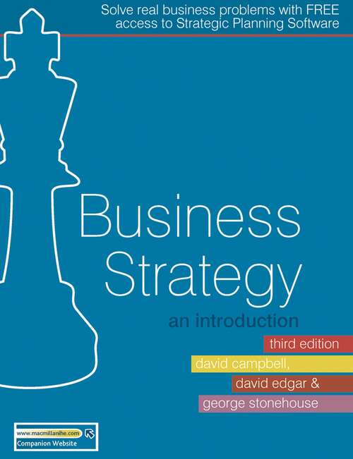 Book cover of Business Strategy: An Introduction (3rd ed. 2011)