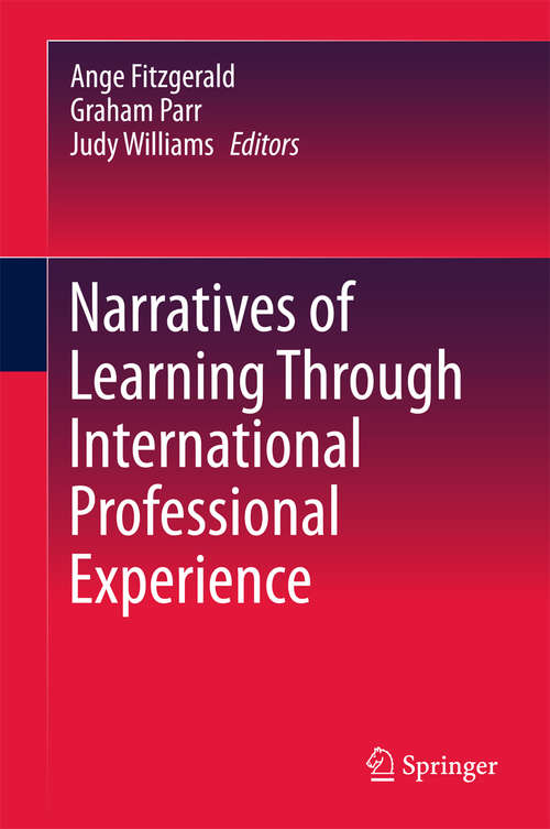 Book cover of Narratives of Learning Through International Professional Experience