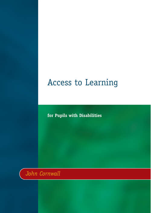 Book cover of Access to Learning for Pupils with Disabilities
