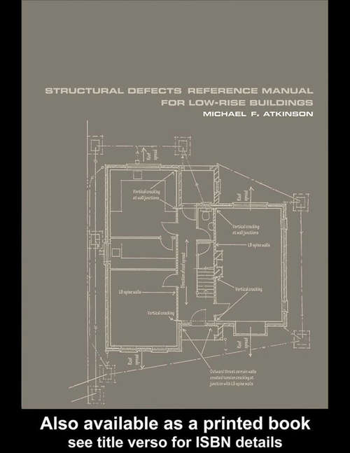 Book cover of Structural Defects Reference Manual for Low-Rise Buildings