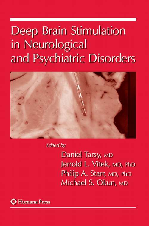 Book cover of Deep Brain Stimulation in Neurological and Psychiatric Disorders (2008) (Current Clinical Neurology)