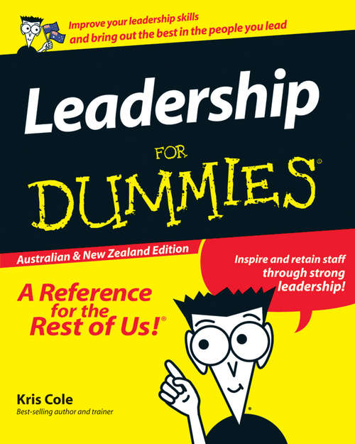 Book cover of Leadership For Dummies (Australian and New Zealand Edition)