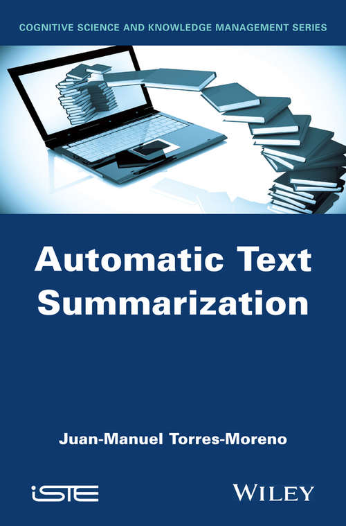 Book cover of Automatic Text Summarization (Iste Ser.)