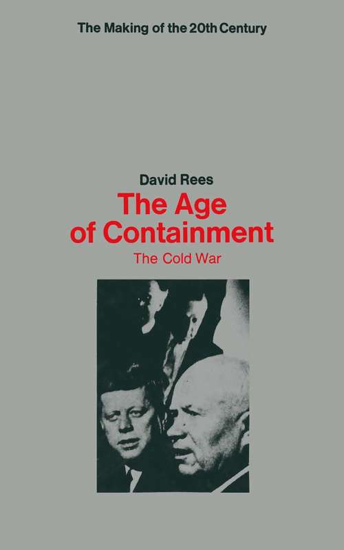 Book cover of Age of Containment (pdf): Cold War (1st ed. 1967)