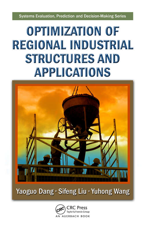 Book cover of Optimization of Regional Industrial Structures and Applications