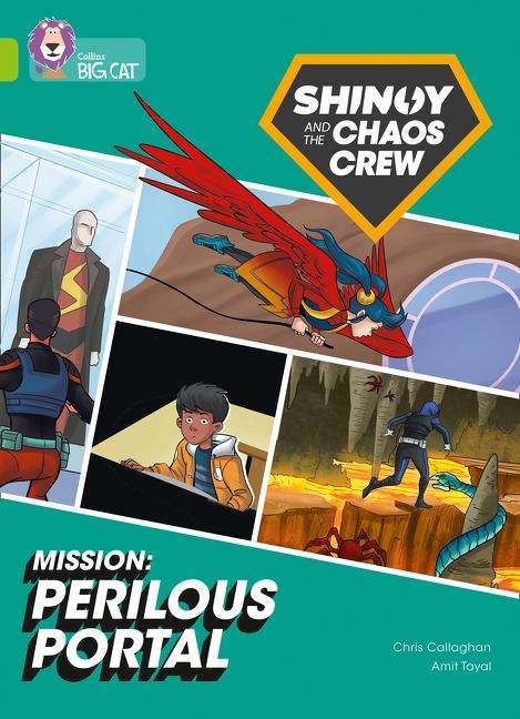 Book cover of Shinoy And The Chaos Crew Mission: Perilous Portal: Band 11/lime (collins Big Cat) (PDF) (Collins Big Cat Ser.)