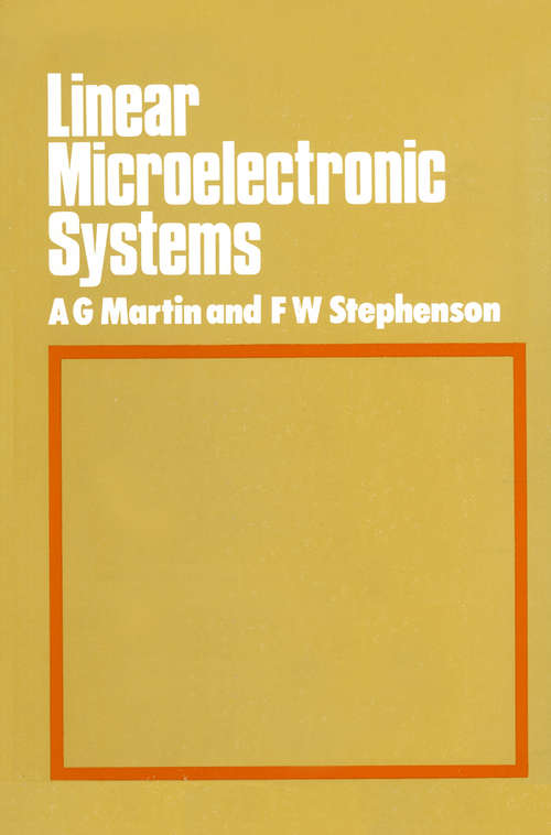 Book cover of Linear Microelectronic Systems (1st ed. 1973)