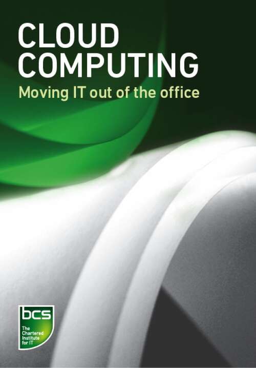 Book cover of Cloud computing: Moving IT out of the office