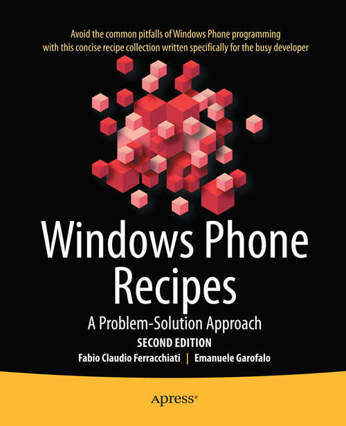 Book cover of Windows Phone Recipes: A Problem Solution Approach (2nd ed.)