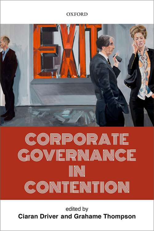 Book cover of Corporate Governance in Contention