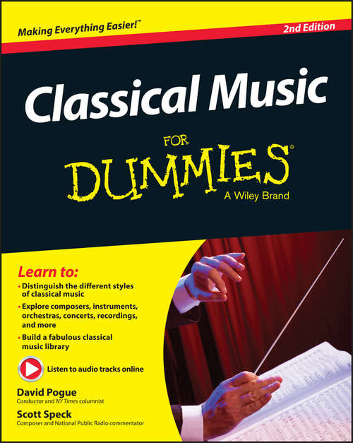 Book cover of Classical Music For Dummies (2)