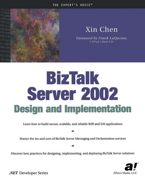 Book cover of BizTalk Server 2002 Design and Implementation (1st ed.)