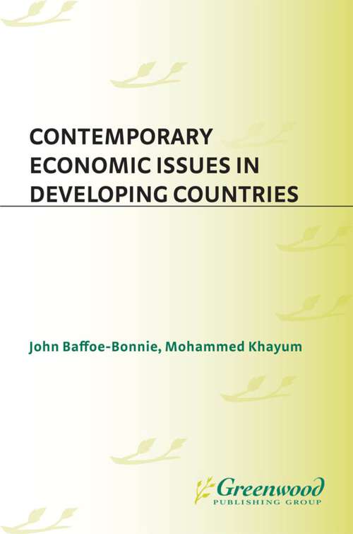Book cover of Contemporary Economic Issues in Developing Countries (Non-ser.)