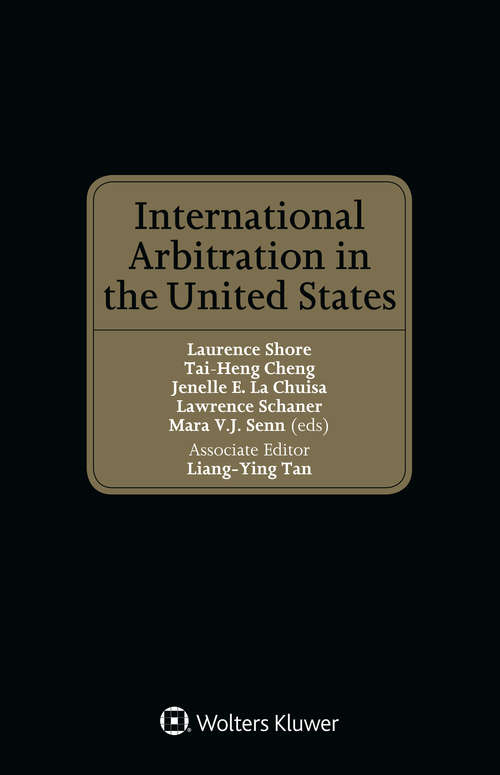 Book cover of International Arbitration in the United States