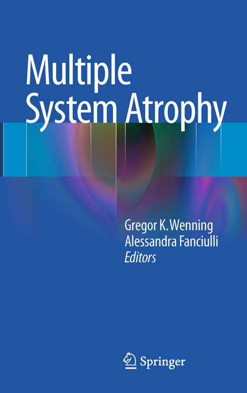 Book cover of Multiple System Atrophy (2014)