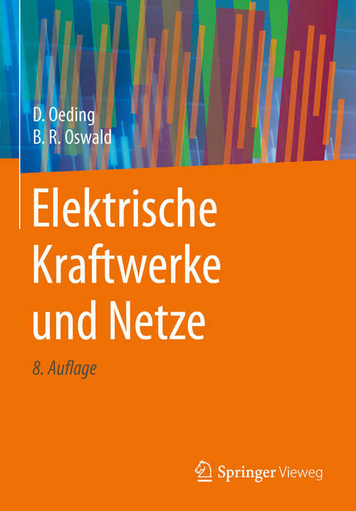 Book cover of Elektrische Kraftwerke und Netze (8. Aufl. 2016)