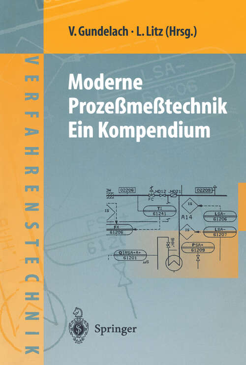 Book cover of Moderne Prozeßmeßtechnik: Ein Kompendium (1999) (Chemische Technik Verfahrenstechnik)