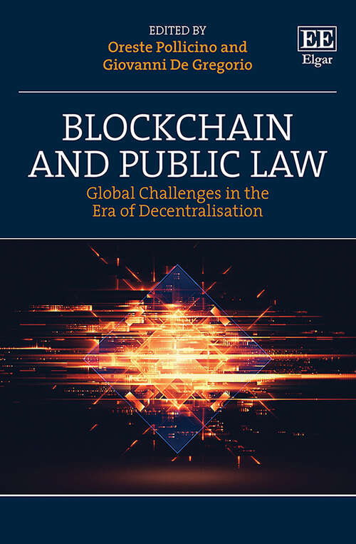 Book cover of Blockchain and Public Law: Global Challenges in the Era of Decentralisation