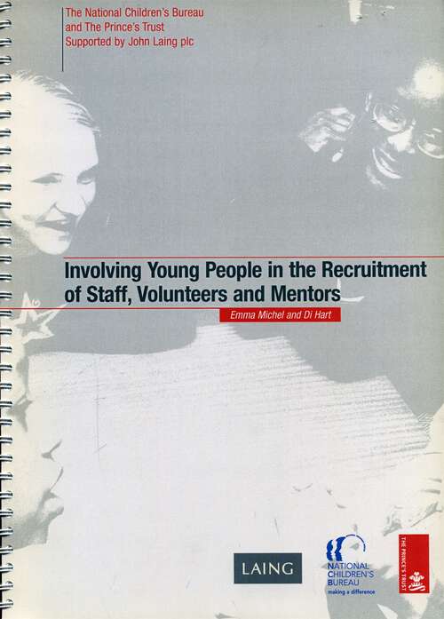 Book cover of Involving Young People in the Recruitment of Staff, Volunteers and Mentors (PDF)