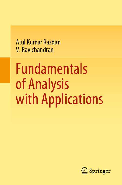 Book cover of Fundamentals of Analysis with Applications (1st ed. 2022)