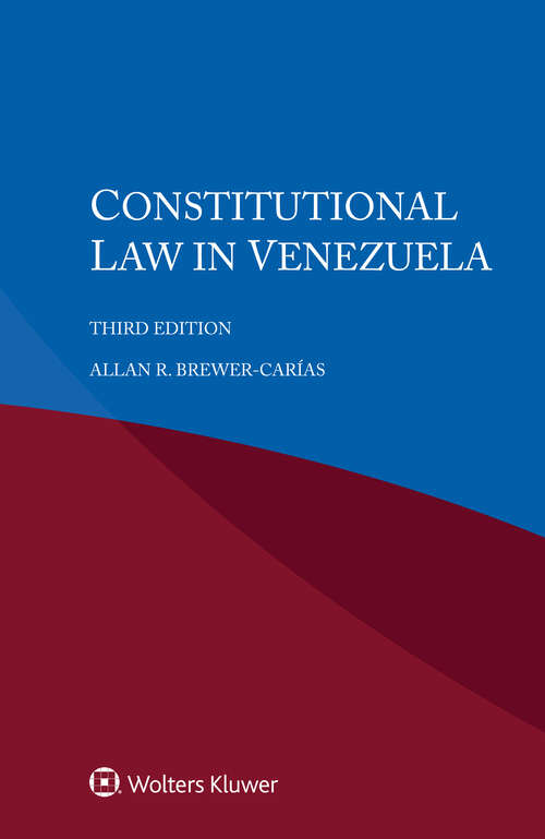 Book cover of Constitutional Law in Venezuela (3)