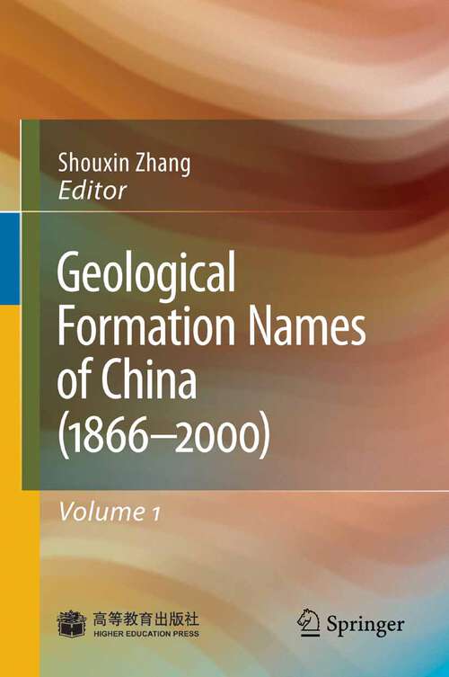 Book cover of Geological Formation Names of China (1866—2000) (2009)