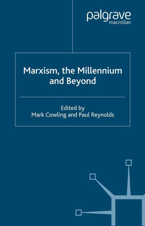 Book cover of Marxism, the Millennium and Beyond (2000)