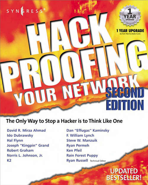 Book cover of Hack Proofing Your Network (2)
