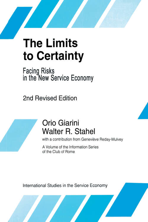 Book cover of The Limits to Certainty (2nd ed. 1993) (International Studies in the Service Economy #4)