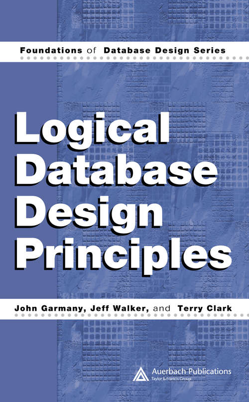 Book cover of Logical Database Design Principles