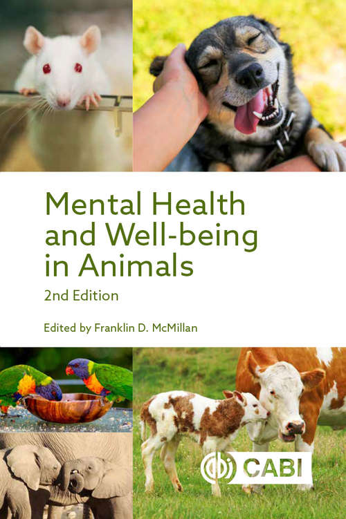 Book cover of Mental Health and Well-being in Animals