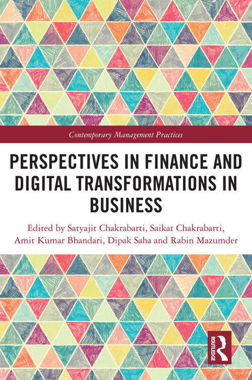 Book cover of Perspectives in Finance and Digital Transformations in Business (Contemporary Management Practices)