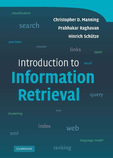 Book cover of An Introduction To Information Retrieval (PDF)