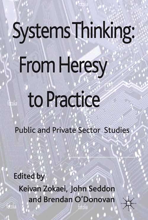 Book cover of Systems Thinking: Public and Private Sector Studies (2011)