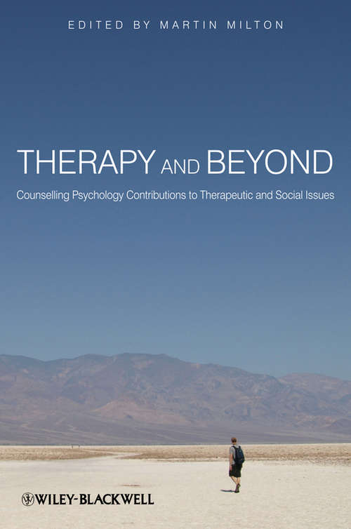 Book cover of Therapy and Beyond: Counselling Psychology Contributions to Therapeutic and Social Issues