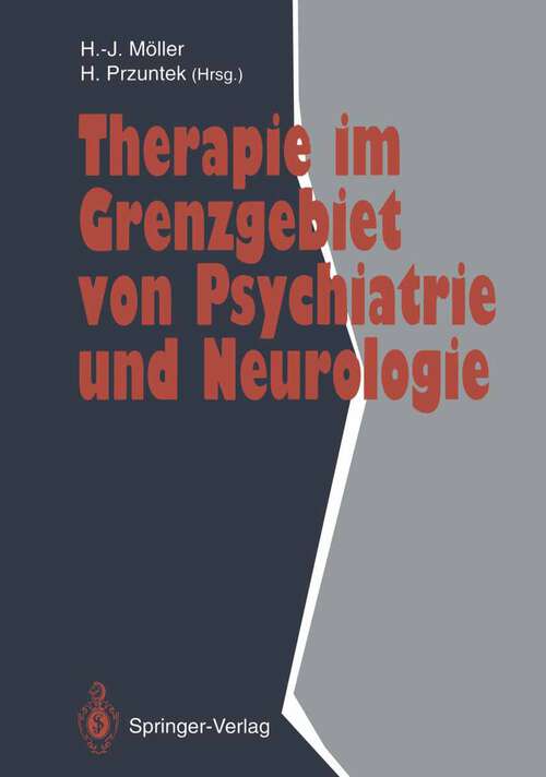 Book cover of Therapie im Grenzgebiet von Psychiatrie und Neurologie (1993)