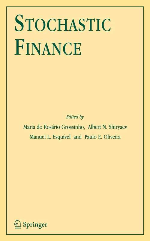 Book cover of Stochastic Finance (2006)