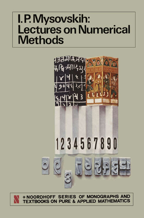 Book cover of Lectures on Numerical Methods (1969)