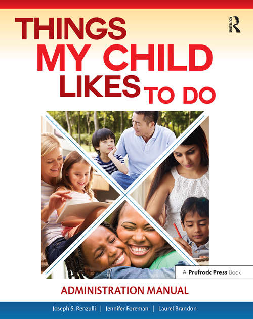 Book cover of Things My Child Likes to Do Administration Manual