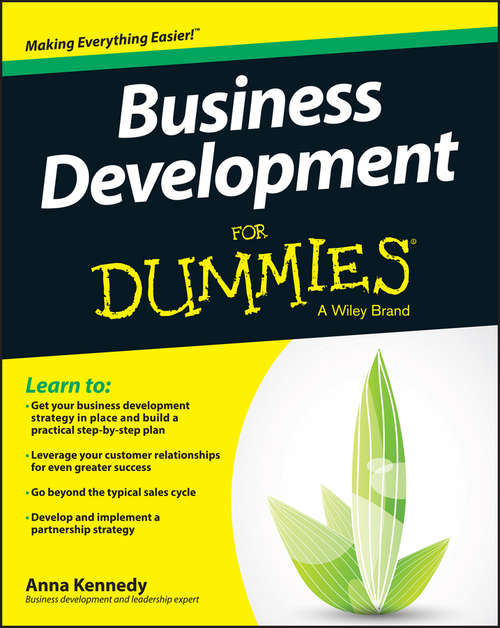 Book cover of Business Development For Dummies