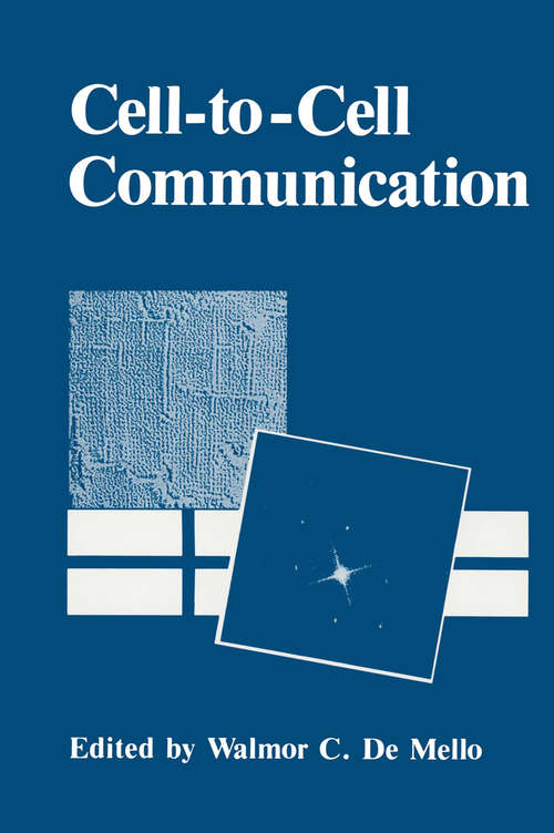 Book cover of Cell-to-Cell Communication (1987)