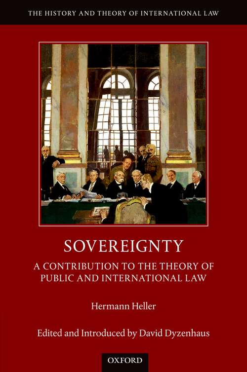 Book cover of Sovereignty: A Contribution to the Theory of Public and International Law (The History and Theory of International Law)