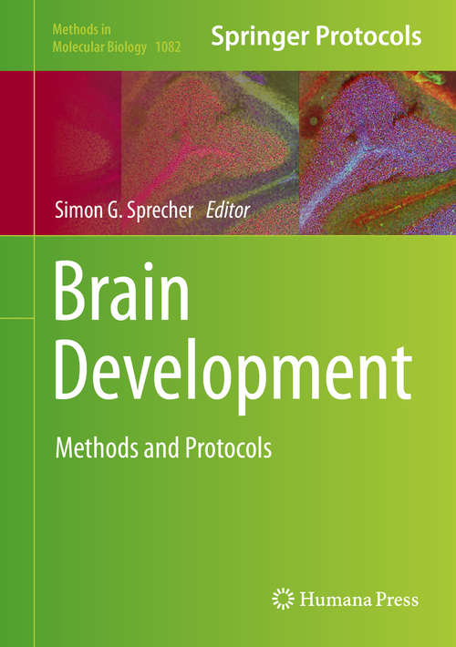 Book cover of Brain Development: Methods and Protocols (2014) (Methods in Molecular Biology #1082)