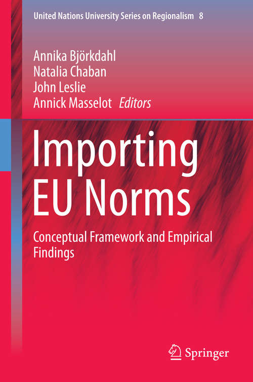 Book cover of Importing EU Norms: Conceptual Framework and Empirical Findings (2015) (United Nations University Series on Regionalism #8)